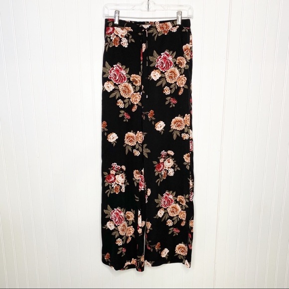 XHILARATION Wide Leg Floral Pants XS - Picture 2 of 16